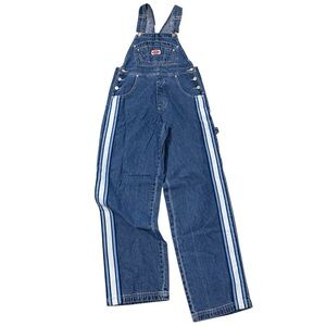 Revolt Carpenter Overalls Size Small Streetwear Bib Jumpsuit Blue
